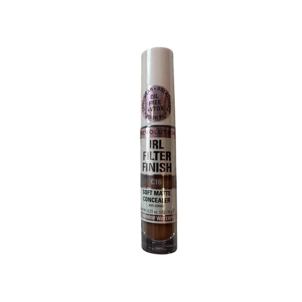 Revolution IRL Filter Finish Soft Matte Concealer C16 NEW Sealed